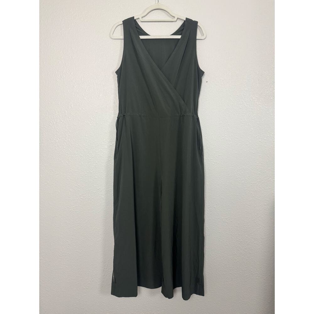 Title Nine Round Trip Jumpsuit Gray Wide Leg Travel Minimalist M - Picture 2 of 8